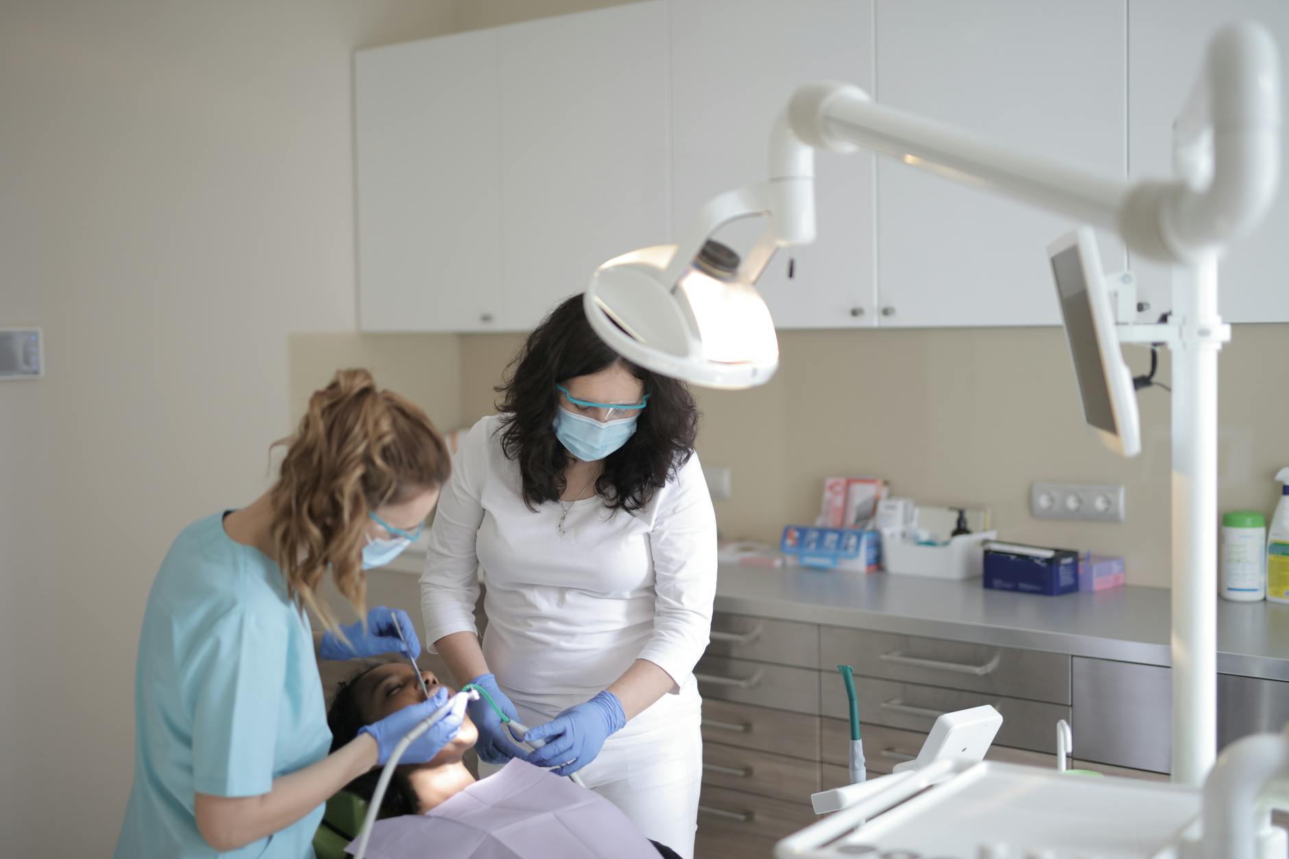 Close-up of dental laser equipment used for precise gum contouring procedures