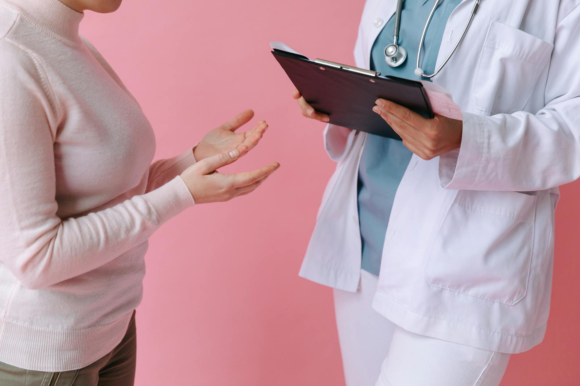 Professional medical consultation discussing cosmetic procedure options