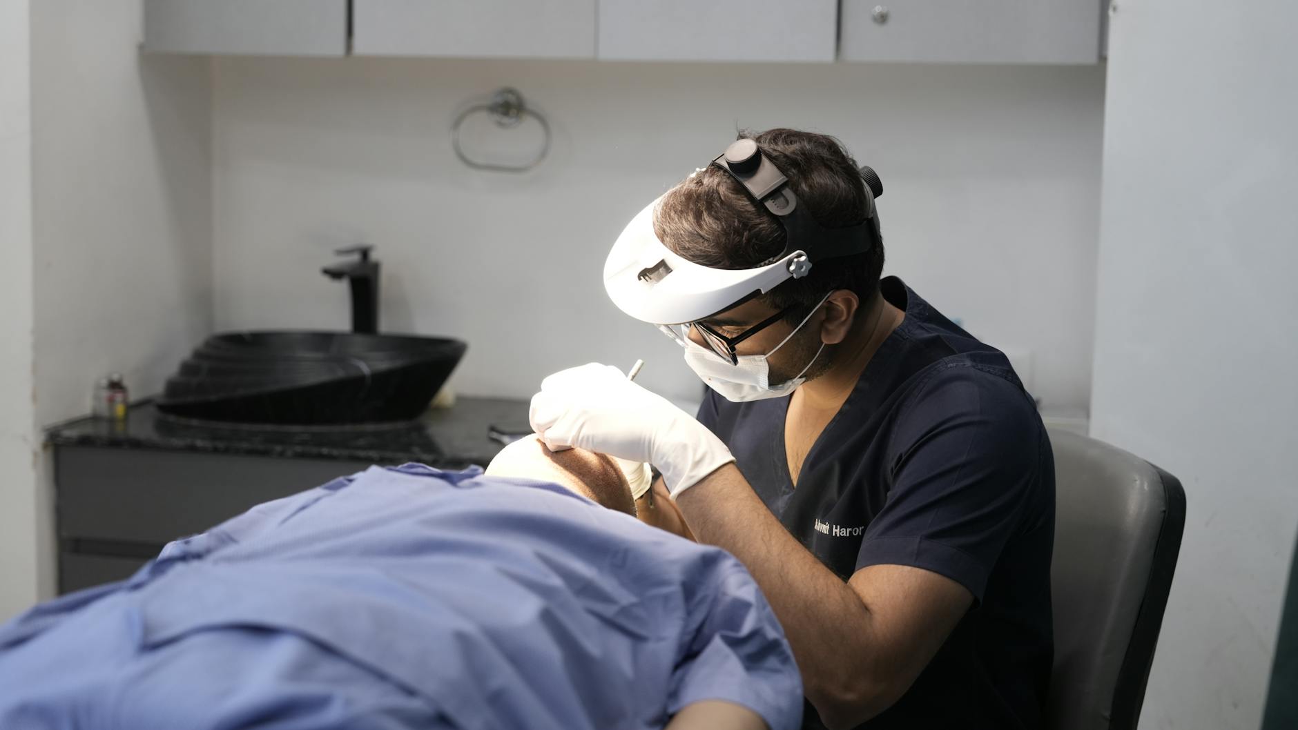 Female dermatologist consulting with patient about skincare treatment options